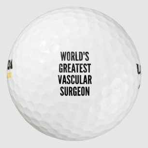 Worlds Greatest Vascular Surgeon Golf Balls