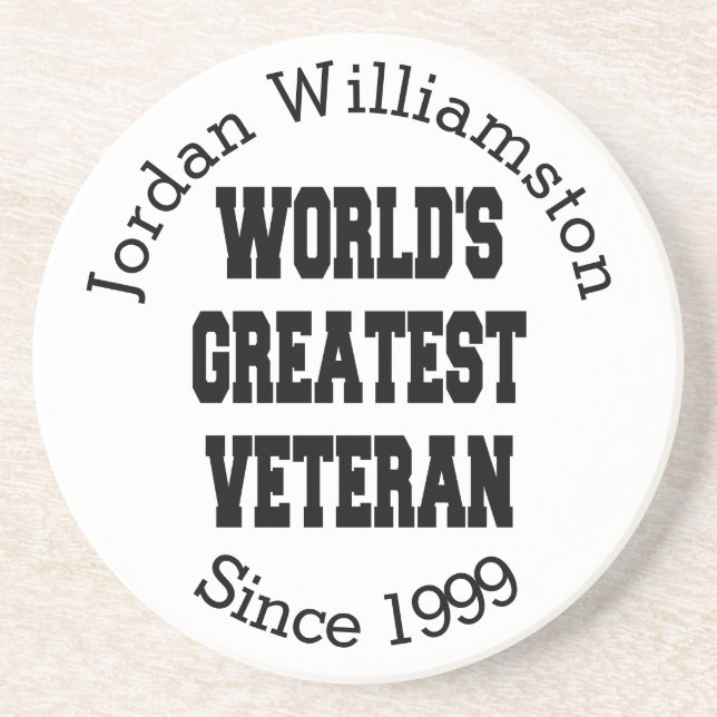 Worlds Greatest Veteran Coaster (Front)