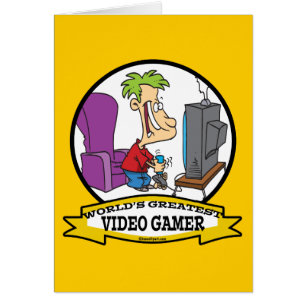 WORLDS GREATEST VIDEO GAMER KIDS CARTOON