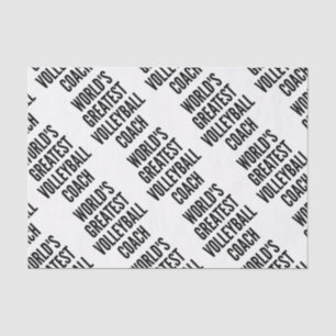 Worlds Greatest Volleyball Coach Tissue Paper