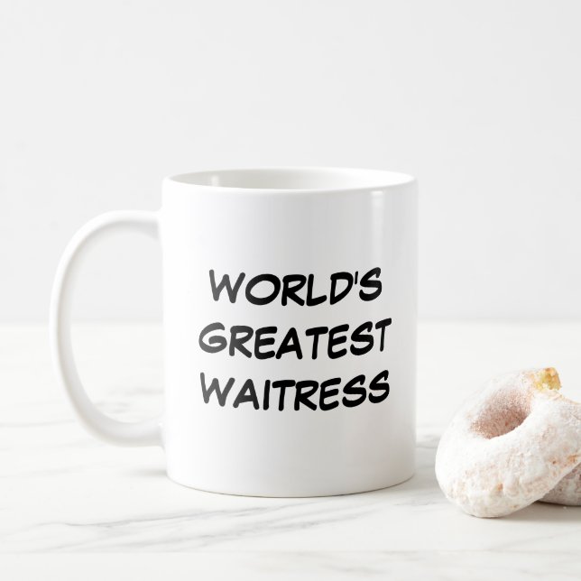 "World's Greatest Waitress" Mug (With Donut)