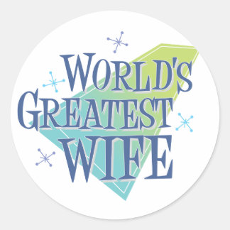 World's Greatest Wife Classic Round Sticker