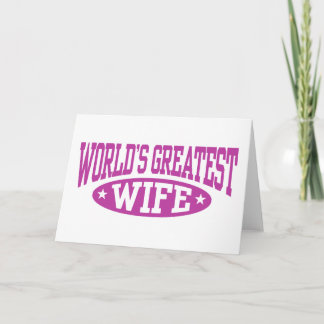 World's Greatest Wife Holiday Card