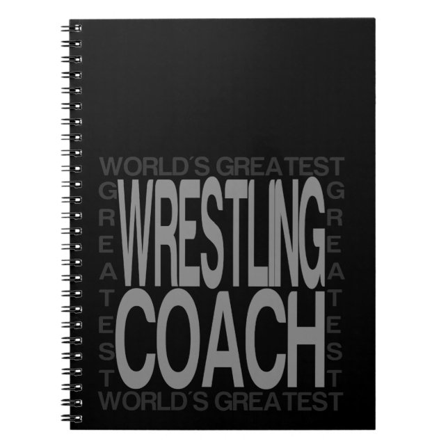 Worlds Greatest Wrestling Coach Notebook (Front)
