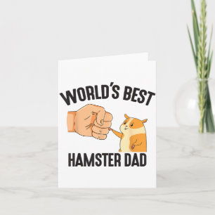 World's Hamster Dad Costume For Animal Lovers Hams Card