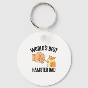 World's Hamster Dad Costume For Animal Lovers Hams Key Ring