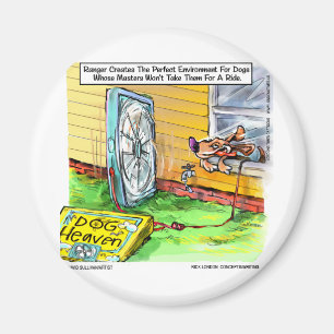 Worlds Happiest Dog Funny Tees Mugs & Gifts Magnet