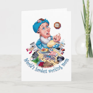 World's hardest working mum-birthday card