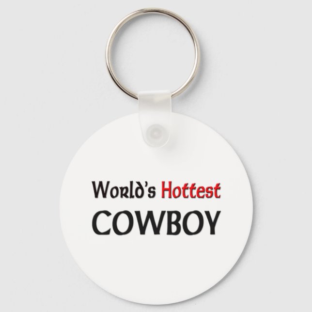 Worlds Hottest Cowboy Key Ring (Front)