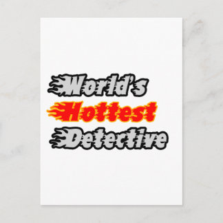 World's Hottest Detective Postcard