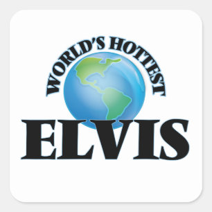 World's Hottest Elvis Square Sticker