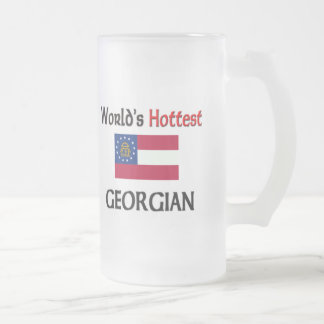 World's Hottest Georgian Frosted Glass Beer Mug