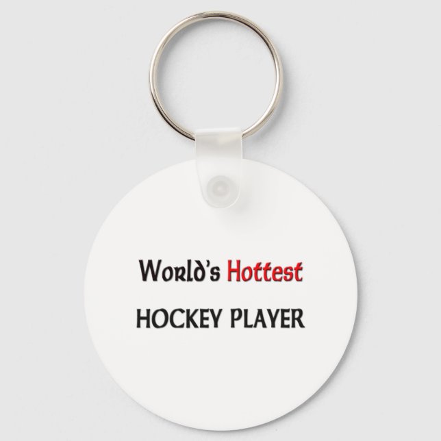 Worlds Hottest Hockey Player Key Ring (Front)