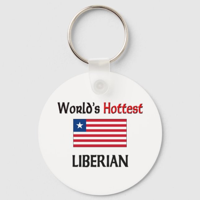 World's Hottest Liberian Key Ring (Front)