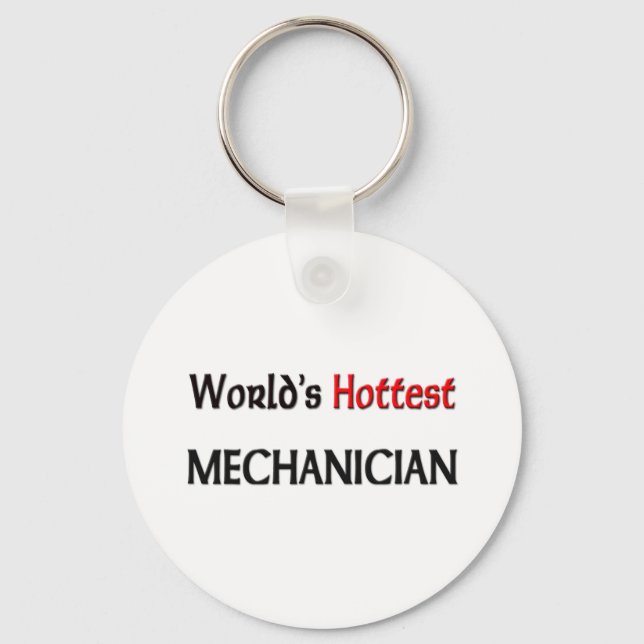 Worlds Hottest Mechanician Key Ring (Front)
