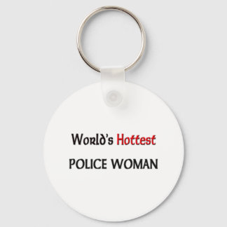 Worlds Hottest Police Woman Key Ring