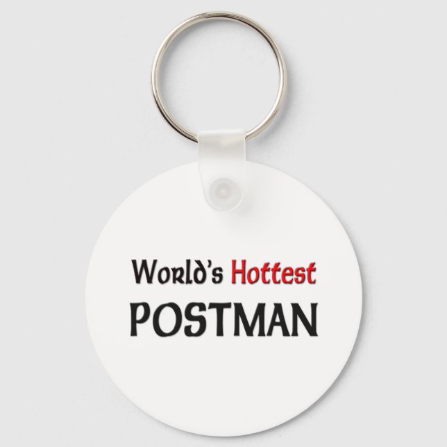 Worlds Hottest Postman Key Ring (Front)