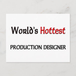 Worlds Hottest Production Designer Postcard