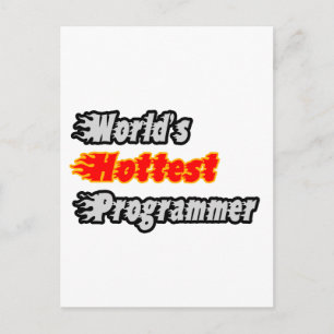 World's Hottest Programmer Postcard