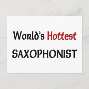 Worlds Hottest Saxophonist Postcard
