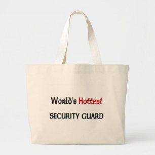 Worlds Hottest Security Guard Large Tote Bag
