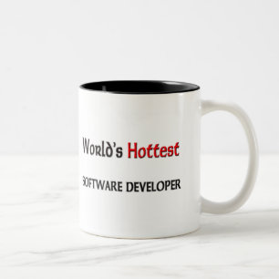 Worlds Hottest Software Developer Two-Tone Coffee Mug