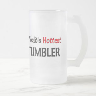 World's Hottest Tumbler Frosted Glass Beer Mug