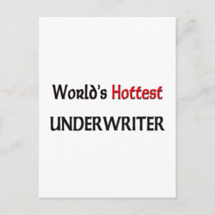 World's Hottest Underwriter Postcard