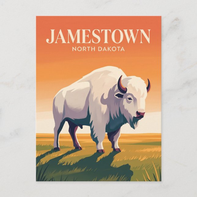 World's Largest Buffalo USA Postcard (Front)