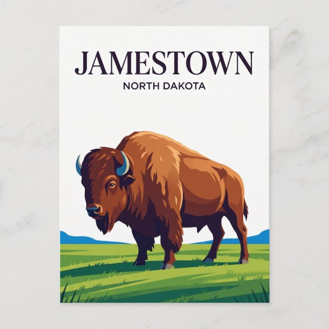 World's Largest Buffalo USA Postcard (Front)