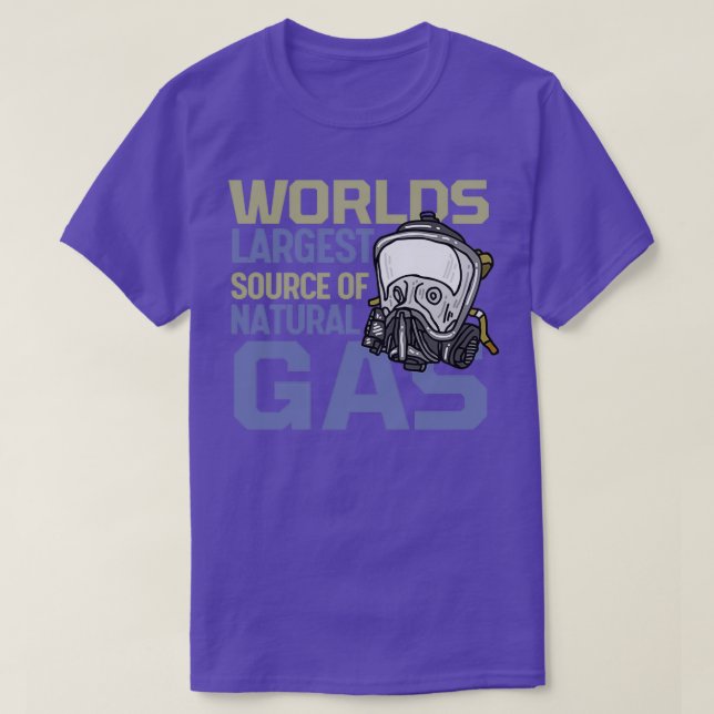 Worlds Largest Source Of Natural Gas 1 T-Shirt (Design Front)