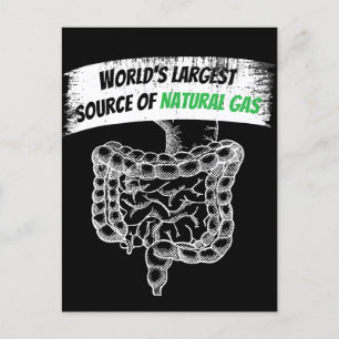 World's Largest Source Of Natural Gas Farting Postcard