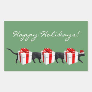 World's Longest Cat Rectangular Sticker