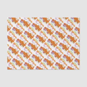 World's Most Amazing Daughter Tropical Flowers Tissue Paper