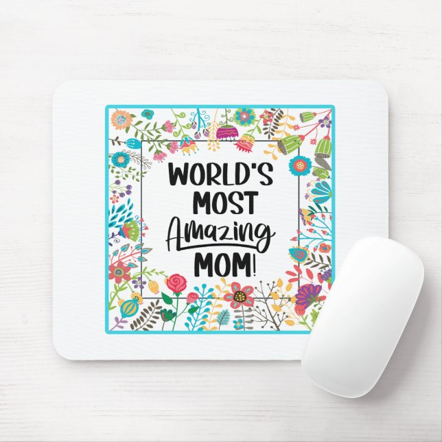 World's Most Amazing Mum  Mouse Mat (With Mouse)