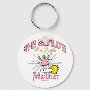 Worlds Most Angelic Mother Key Ring