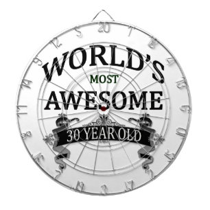 World's Most Awesome 30 Year Old Dartboard
