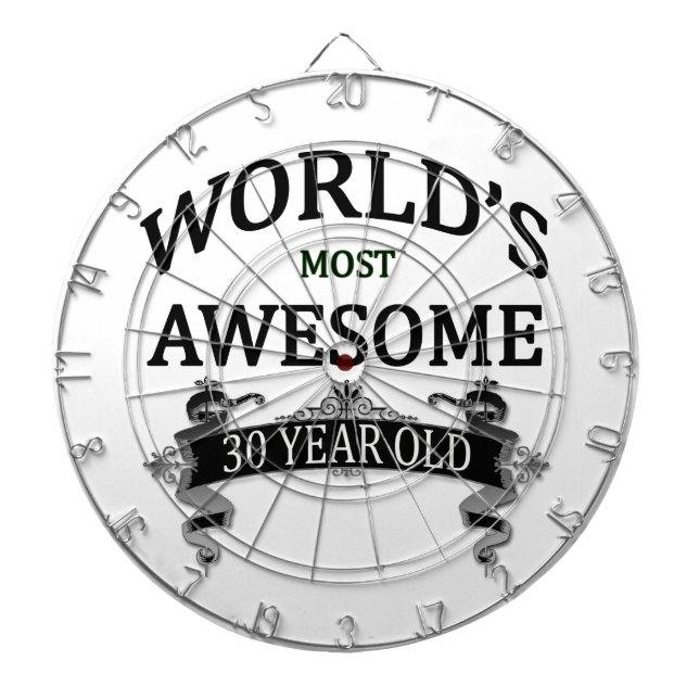 World's Most Awesome 30 Year Old Dartboard (Front)