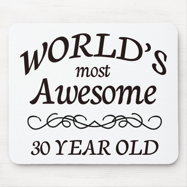 World's Most Awesome 30 Year Old Mouse Mat (Front)