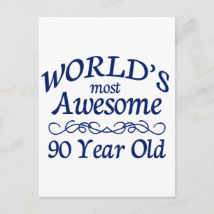 World's Most Awesome 90 Year Old Postcard