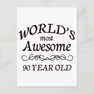 World's Most Awesome 90 Year Old Postcard