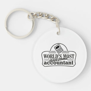 World's Most Awesome Accountant Key Ring