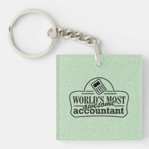 World's Most Awesome Accountant Key Ring