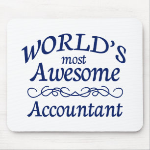 World's Most Awesome Accountant Mouse Mat