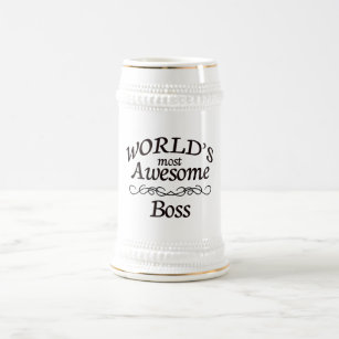 World's Most Awesome Boss Beer Stein