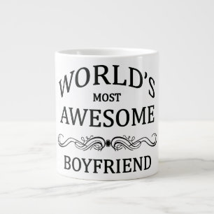 World's Most Awesome Boyfriend Large Coffee Mug