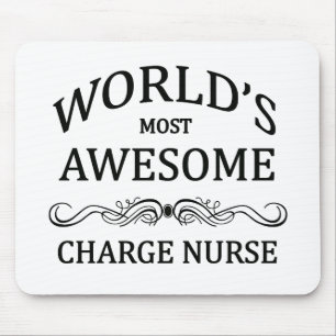World's Most Awesome Charge Nurse Mouse Mat