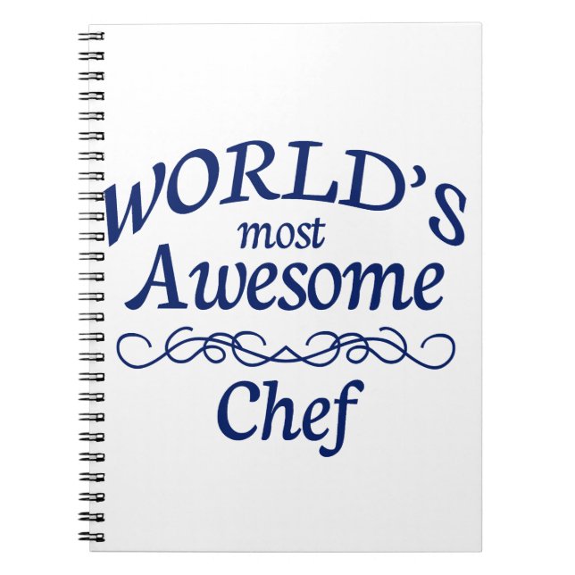 World's Most Awesome Chef Notebook (Front)