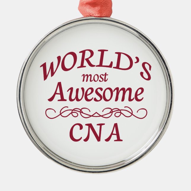 World's Most Awesome CNA Metal Tree Decoration (Front)