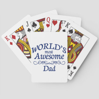 World's Most Awesome Dad Playing Cards